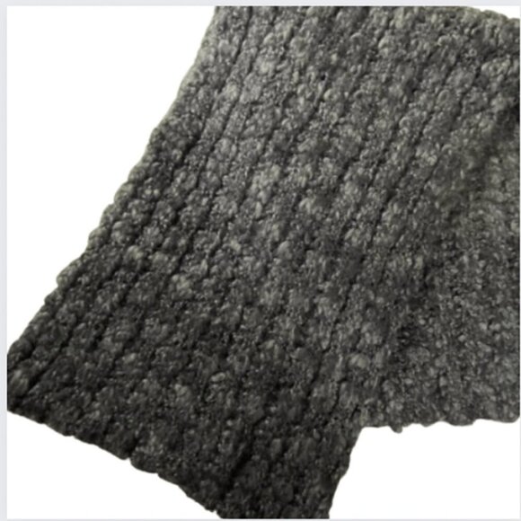 NWT Calvin Klein wool-blend charcoal gray long scarf - Picture 1 of 7